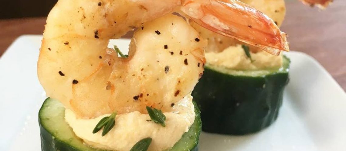 Recipes for Kentucky Derby party, Pickled shrimp with cucumber
